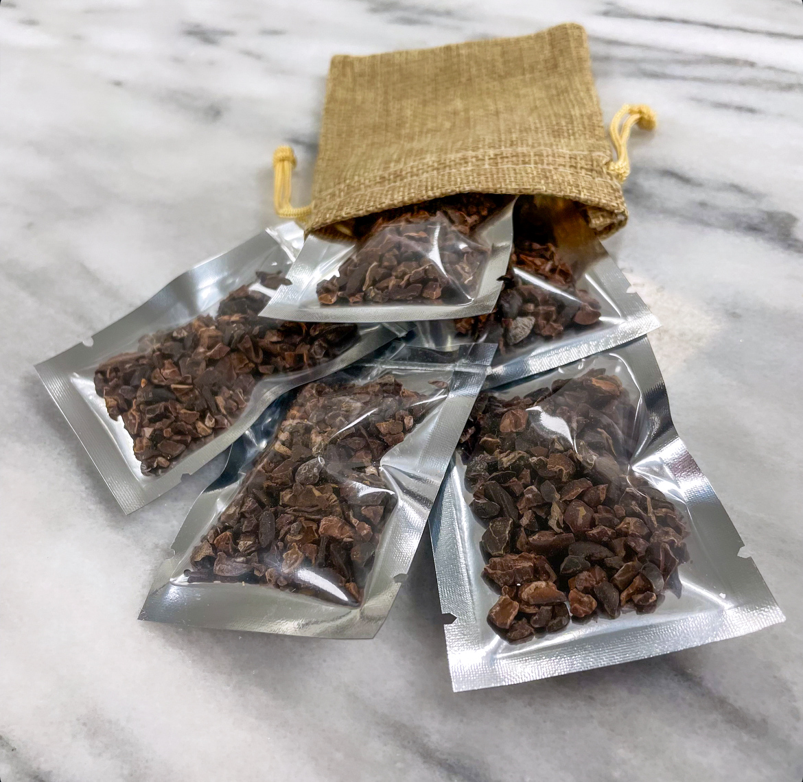 Small Cocoa Nib Packets (Set of 5)